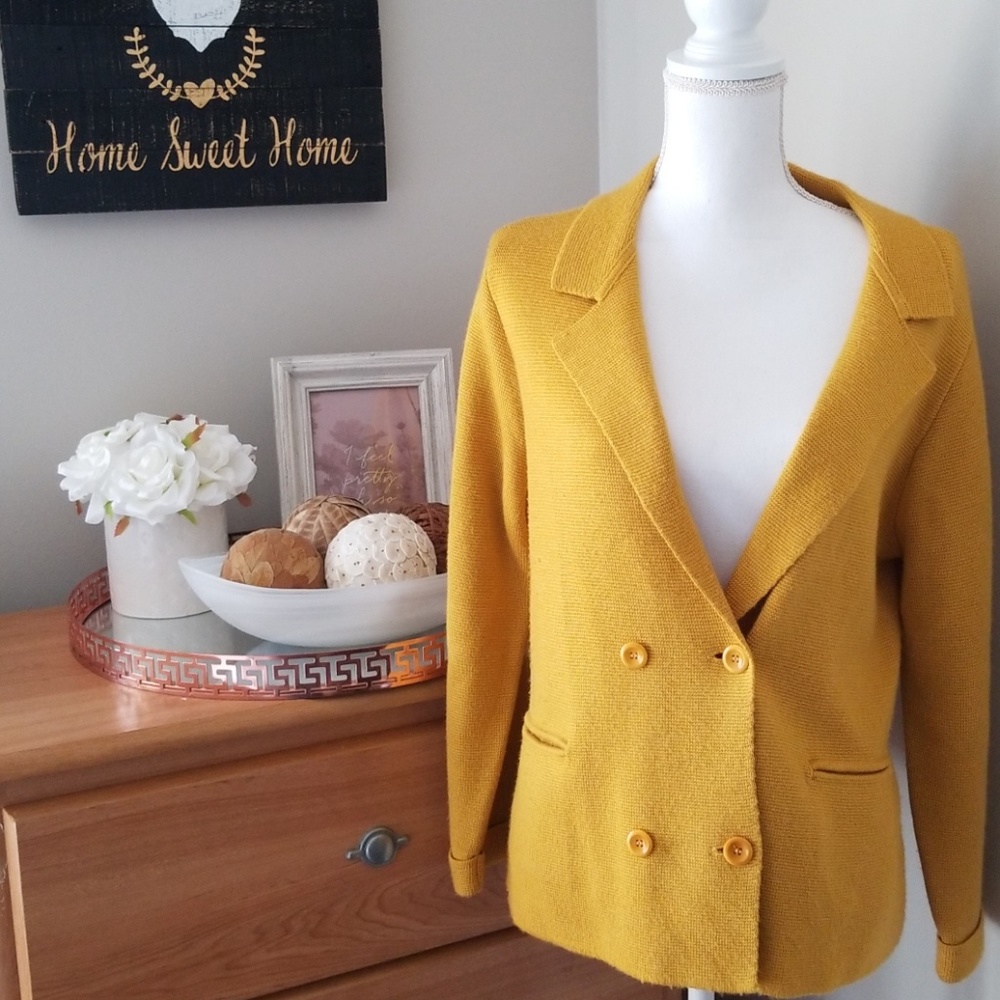 Victor Alfaro mustard jacket